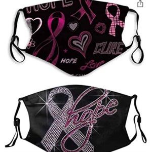2 pc Breast Cancer Awareness face mask